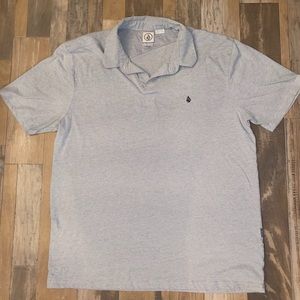 Men’s XL volcom gray polo